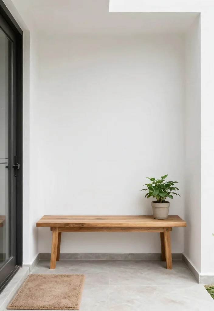 12 Small Outdoor Entryway Ideas for Tight Exterior Spaces 11. Minimalist Design Approach 0