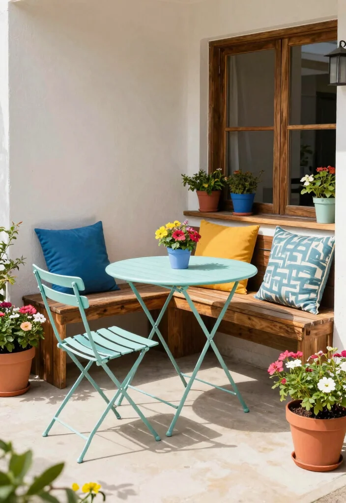 12 Small Outdoor Entryway Ideas for Tight Exterior Spaces 4. Compact Furniture Solutions 0