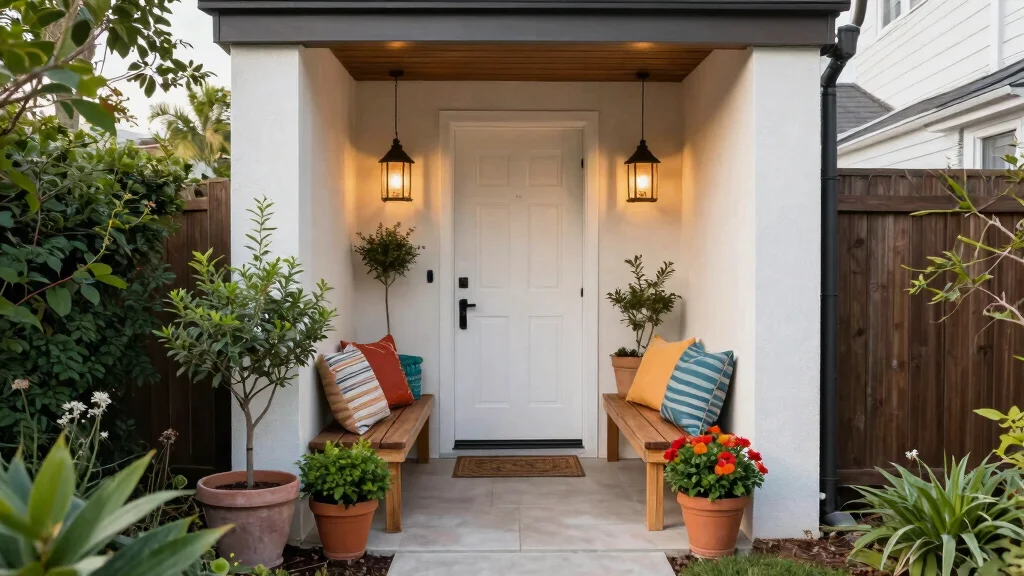 12 Small Outdoor Entryway Ideas for Tight Exterior Spaces