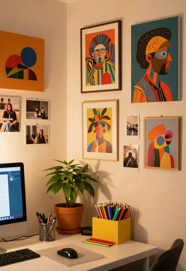 12 Small Room Office Ideas That Stay Comfortable 6. Personalize with Art and Decor 0