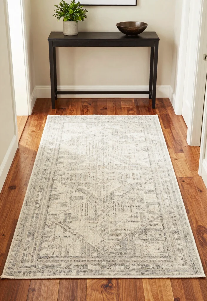 12 Small Space Entryway Ideas That Feel Open Not Crowded 50 12 Small Space Entryway Ideas That Feel Open Not Crowded 10. Use of Rugs 0