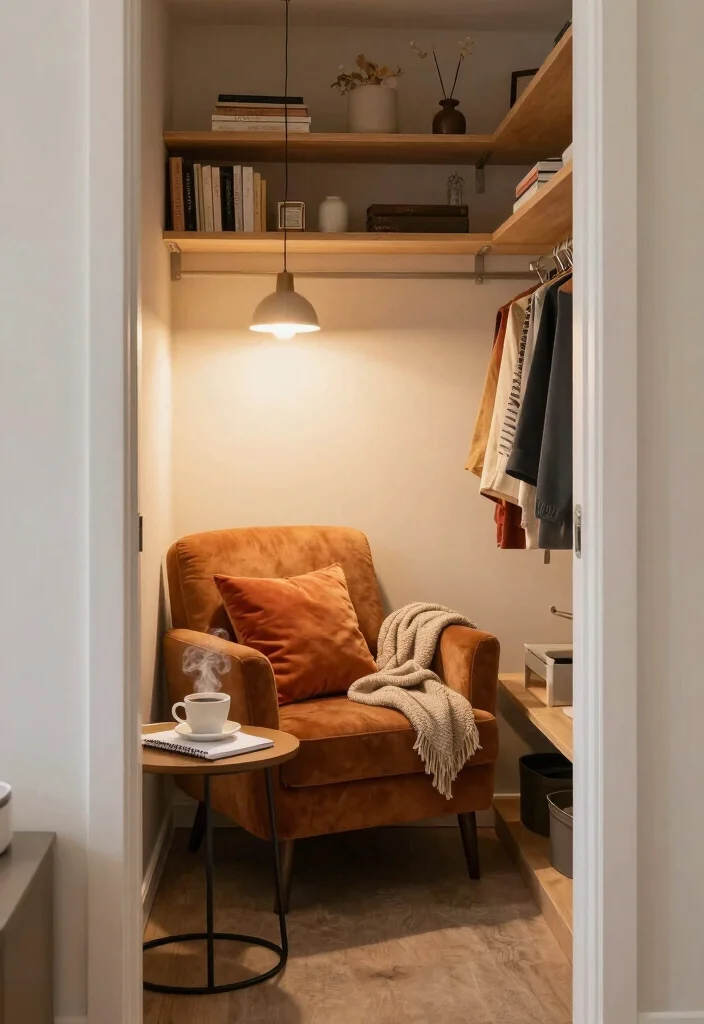 12 Small Walk In Closet Office Ideas That Stay Hidden 12 12 Small Walk In Closet Office Ideas That Stay Hidden 2. Cozy Reading Nook Office 0
