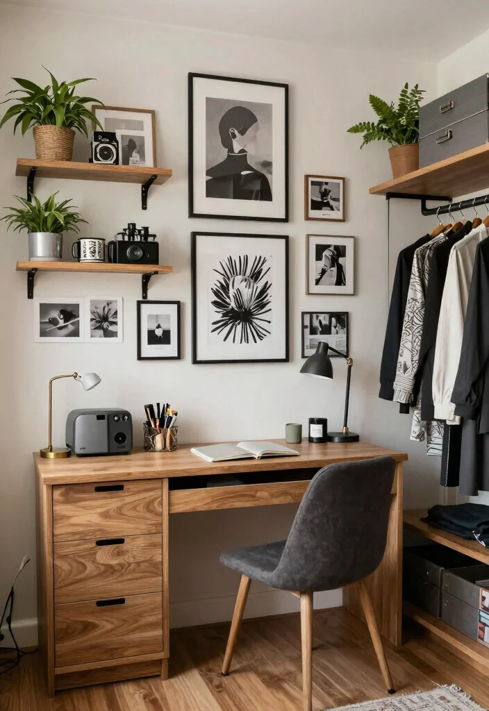 12 Small Walk In Closet Office Ideas That Stay Hidden 49 12 Small Walk In Closet Office Ideas That Stay Hidden 9. Personalized Wall Decor 0