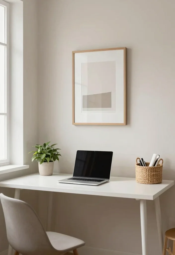 12 Studio Office Ideas for Compact Creative Workspaces 13 12 Studio Office Ideas for Compact Creative Workspaces 3. Embrace Minimalism 0