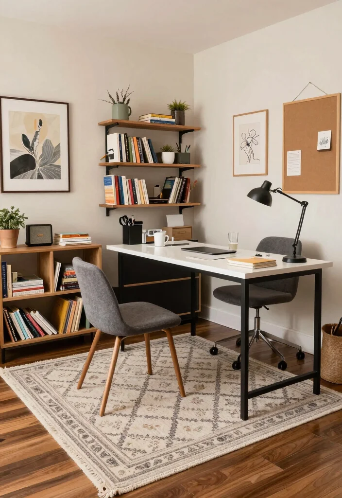 12 Studio Office Ideas for Compact Creative Workspaces 35 12 Studio Office Ideas for Compact Creative Workspaces 5. Create a Work Zone 0