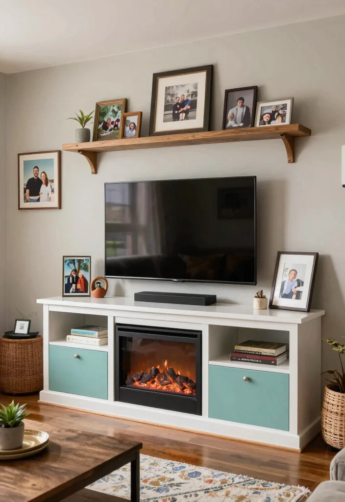 12 TV Stand Fireplace Ideas Living Rooms for Comfortable Layouts 62 12 TV Stand Fireplace Ideas Living Rooms for Comfortable Layouts 12. Personalized Touch Customizable Designs 0