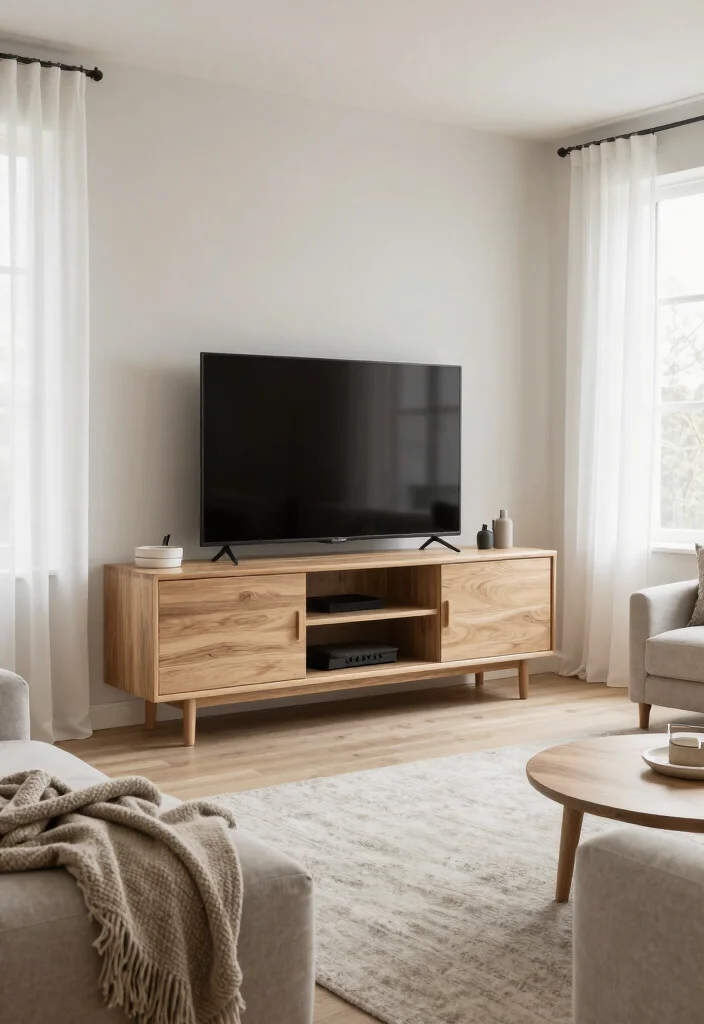 12 TV Stand Fireplace Ideas Living Rooms for Comfortable Layouts 26 12 TV Stand Fireplace Ideas Living Rooms for Comfortable Layouts 6. Scandinavian Simplicity Functional and Clean 0