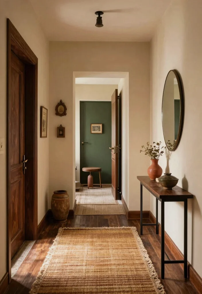 12 Traditional Entryway Ideas with Timeless Appeal 10. Warm Earthy Color Palettes 0