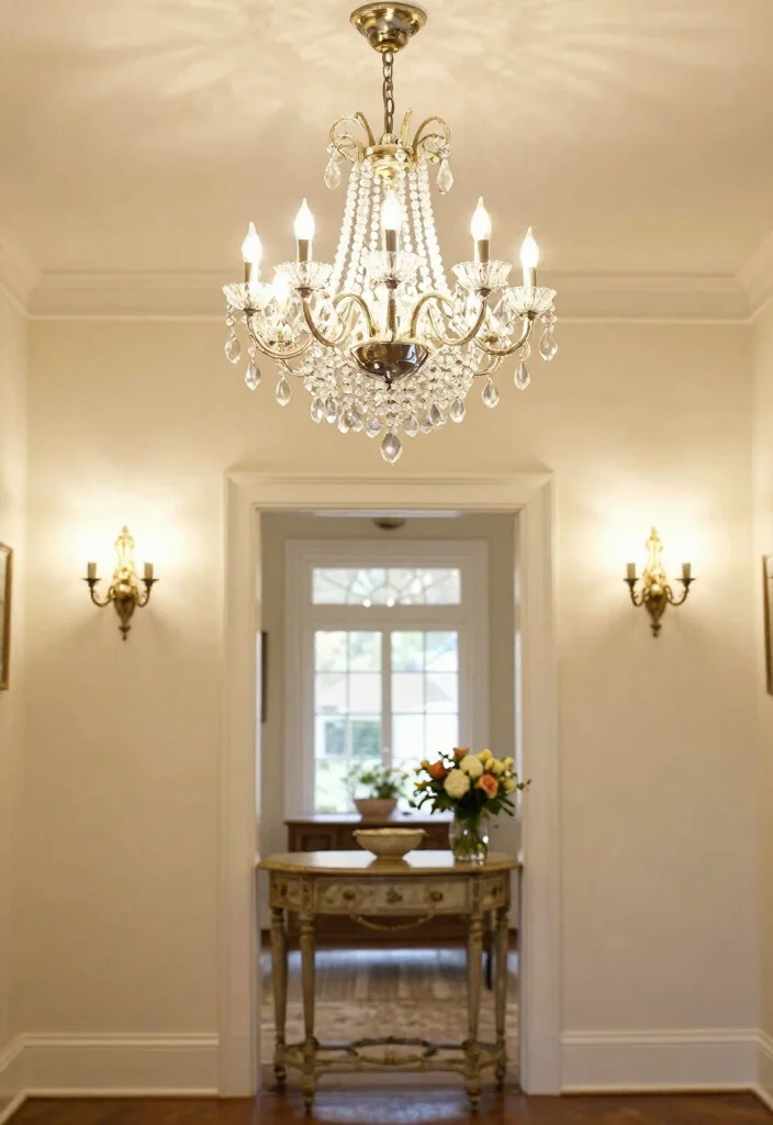 12 Traditional Entryway Ideas with Timeless Appeal 5. Antique Lighting Fixtures 0