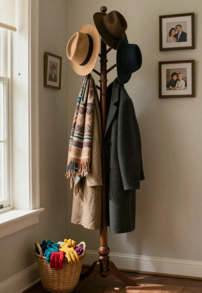 12 Traditional Entryway Ideas with Timeless Appeal 6. Classic Coat Racks 0