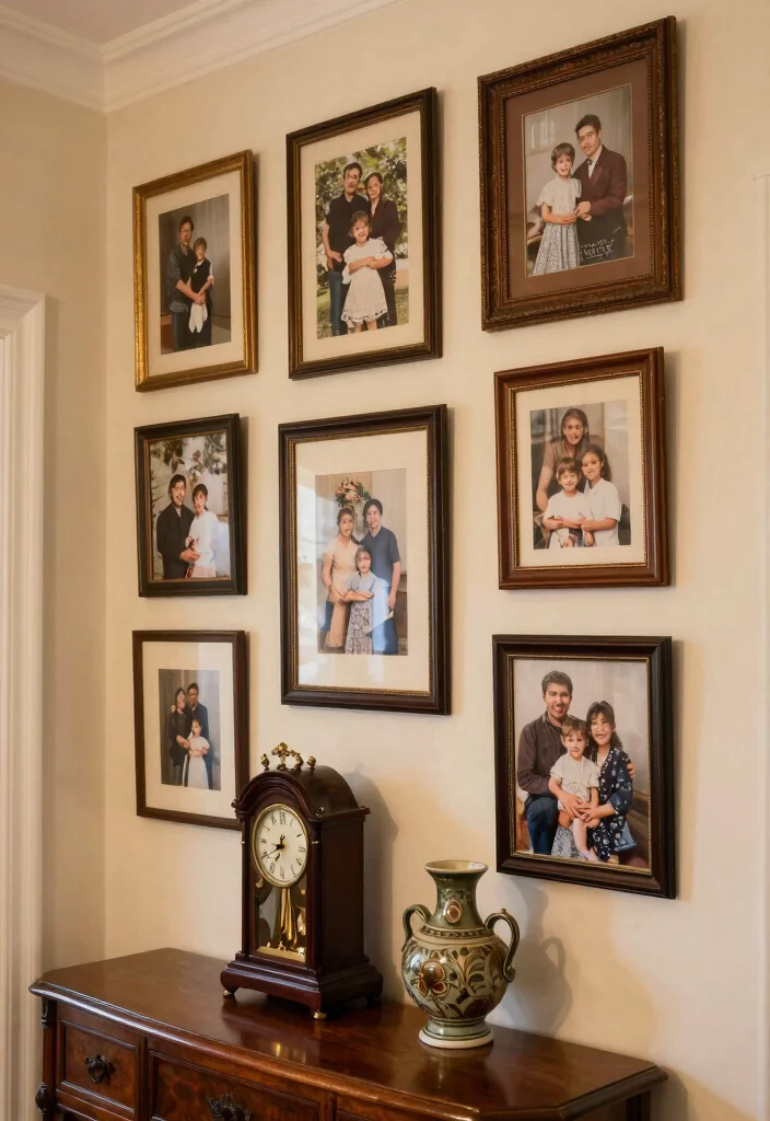 12 Traditional Entryway Ideas with Timeless Appeal 9. Personal Touches with Family Artifacts 0