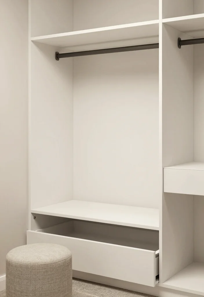 12 White Closet Ideas for Bright Clean and Timeless Interiors 10. Multi purpose Furniture Integration 0