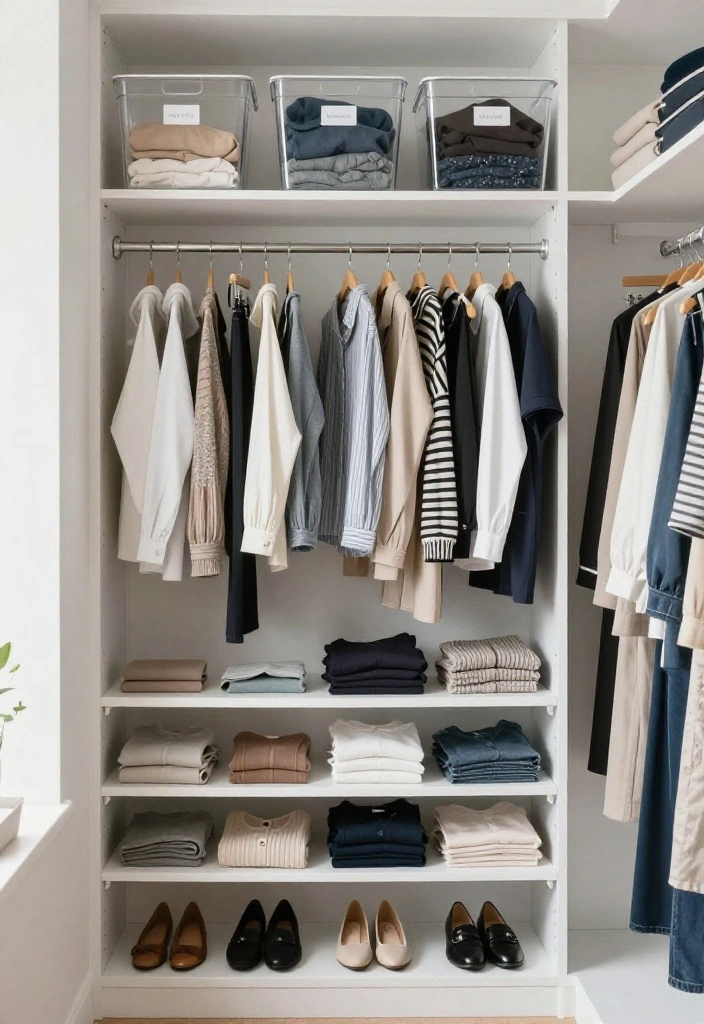 12 White Closet Ideas for Bright Clean and Timeless Interiors 12. Seasonal Rotations 0
