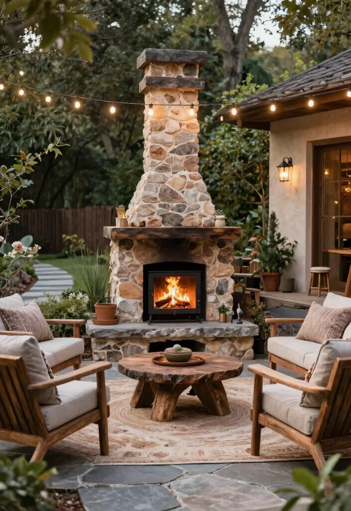 12 Woodburning Stove Fireplace Ideas with Rustic Charm 26 12 Woodburning Stove Fireplace Ideas with Rustic Charm 6. Rustic Outdoor Integration 0