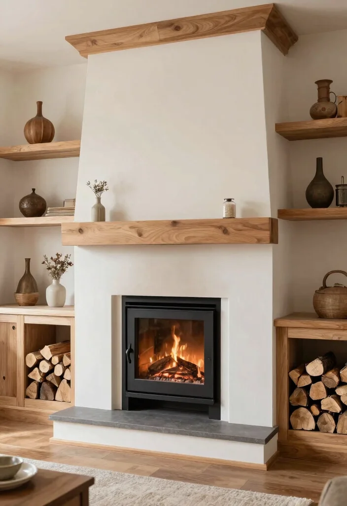 12 Woodburning Stove Fireplace Ideas with Rustic Charm 49 12 Woodburning Stove Fireplace Ideas with Rustic Charm 9. Built In Elegance 0