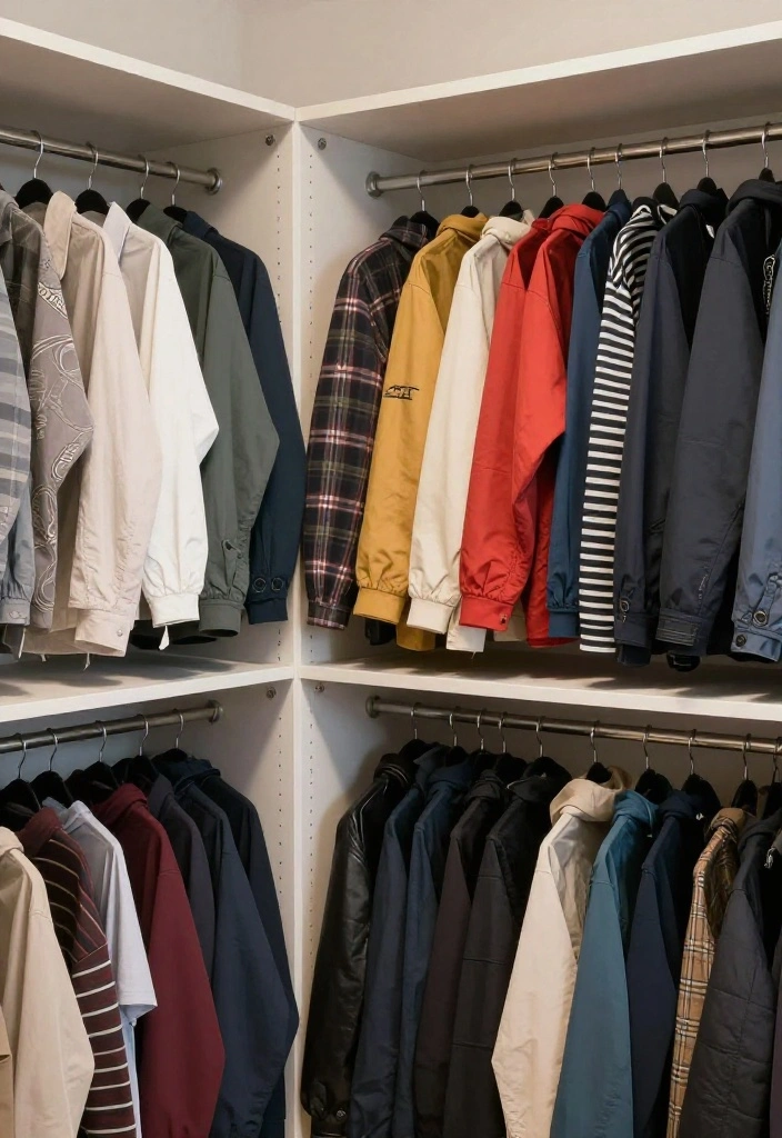 14 Aesthetic Closet Ideas for Calm and Stylish Storage 12. Clothes Color Coordination 0