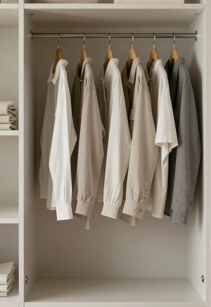 14 Aesthetic Closet Ideas for Calm and Stylish Storage 4. Minimalistic Hanger Options 0