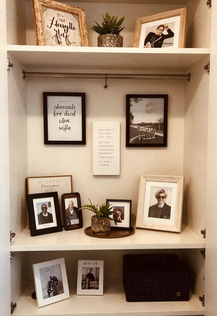 14 Aesthetic Closet Ideas for Calm and Stylish Storage 8. Personal Touches 0