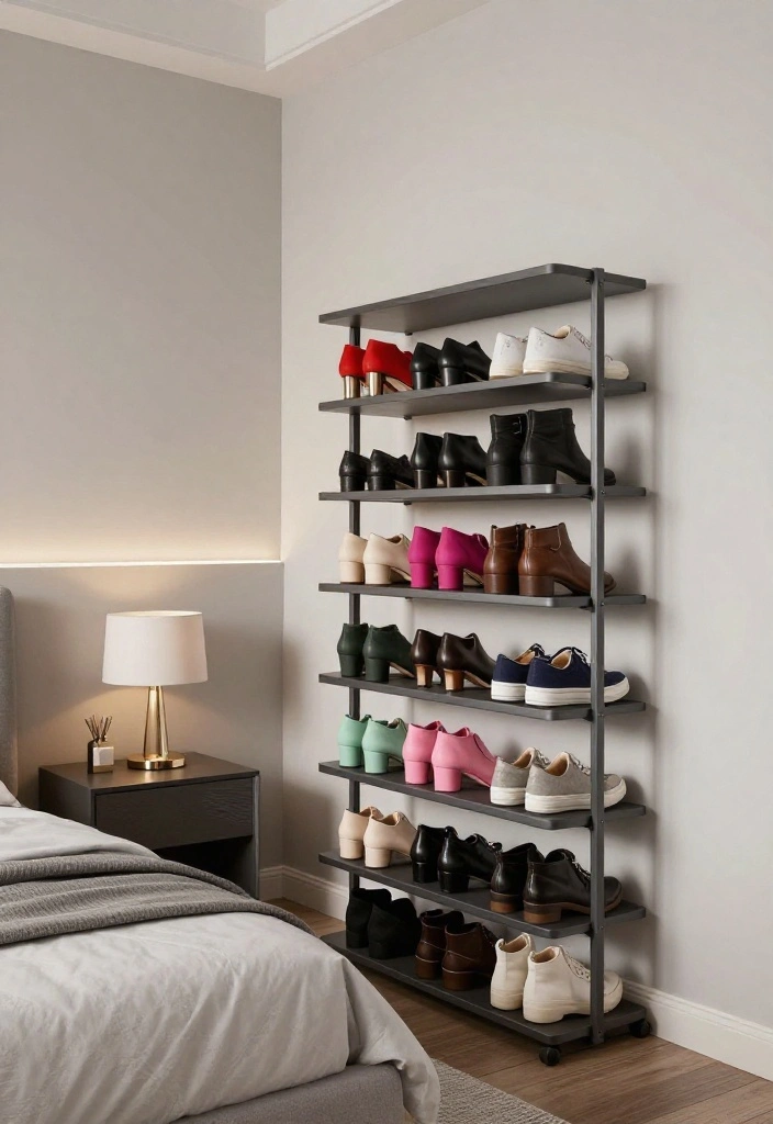 14 Bedroom Ideas Closet Layouts That Blend Storage into the Room 11. Stylish Shoe Storage Solutions 0