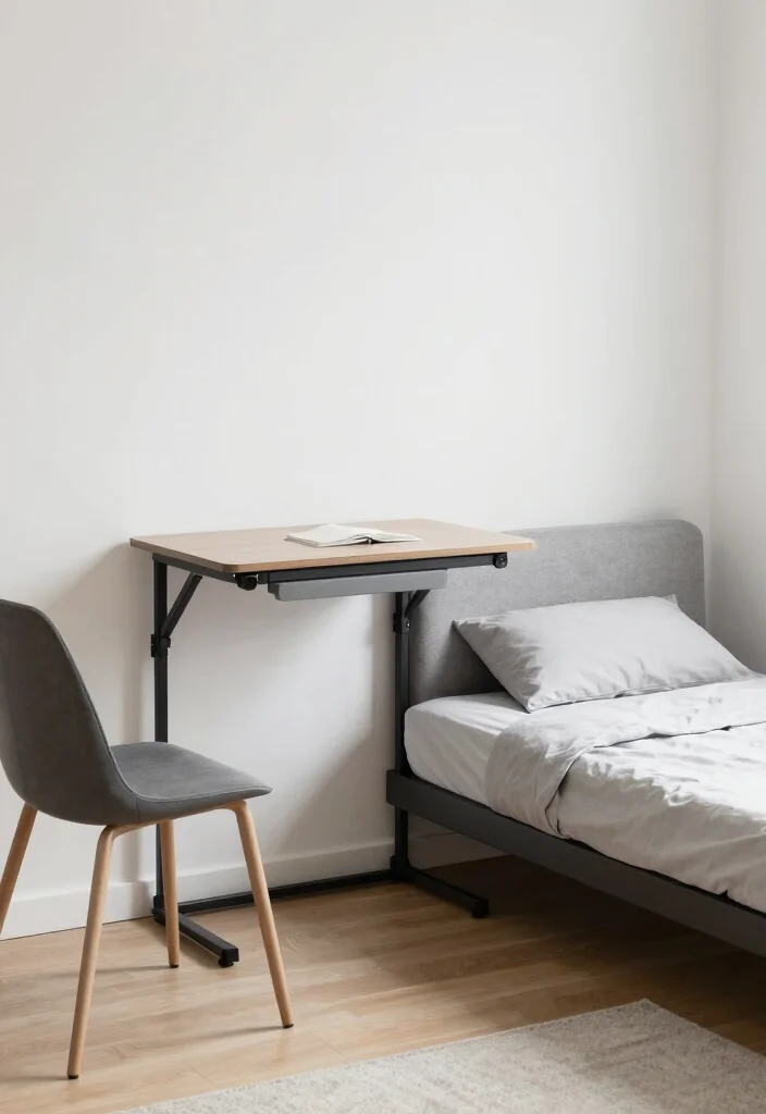 14 Bedroom Ideas Closet Layouts That Blend Storage into the Room 13. Maximize Space with Folding Furniture 0