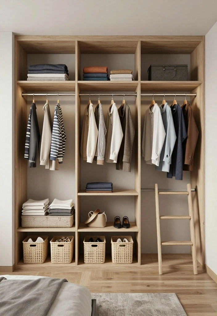 14 Bedroom Ideas Closet Layouts That Blend Storage into the Room 5. Open Closet Designs for Easy Access 0