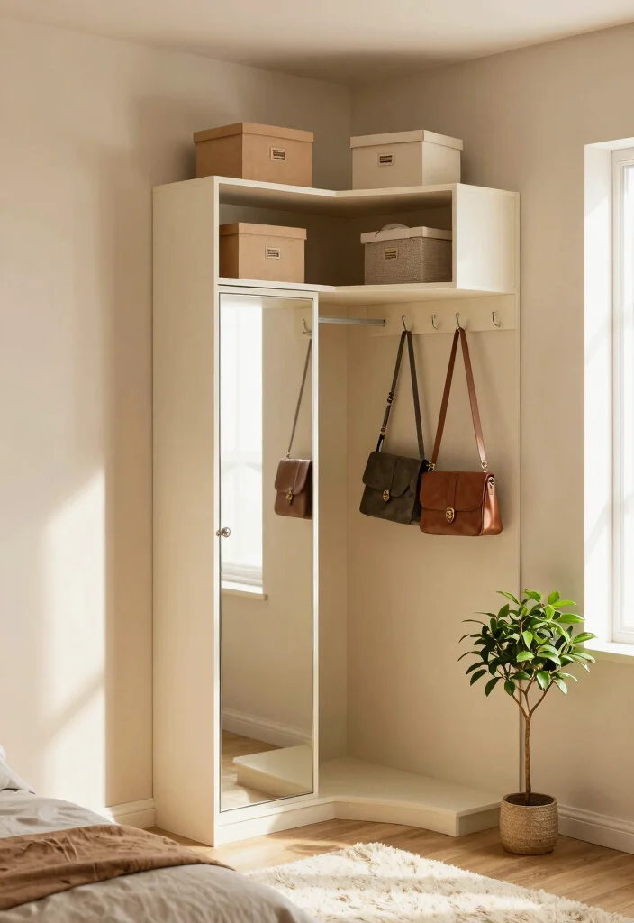 14 Bedroom With Closet Ideas for Balanced Layout Design 1. Corner Closet Nook 0