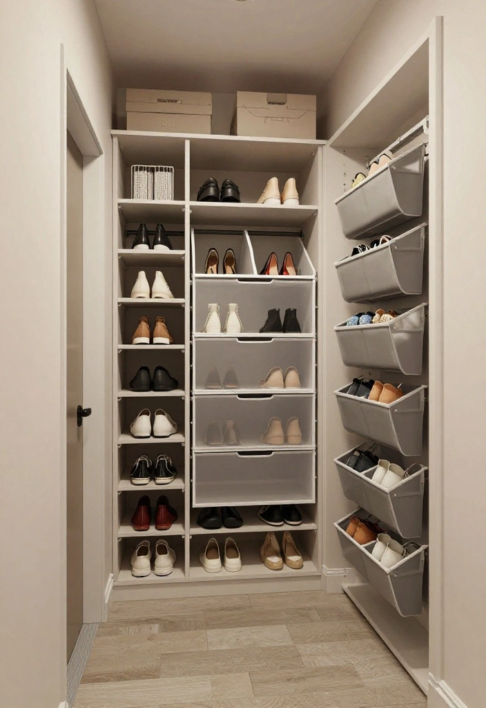 14 Bedroom With Closet Ideas for Balanced Layout Design 12. Closet Organization Accessories 0