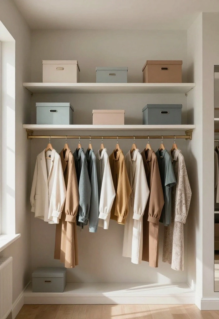 14 Bedroom With Closet Ideas for Balanced Layout Design 13. Color Coordination for a Cohesive Look 0