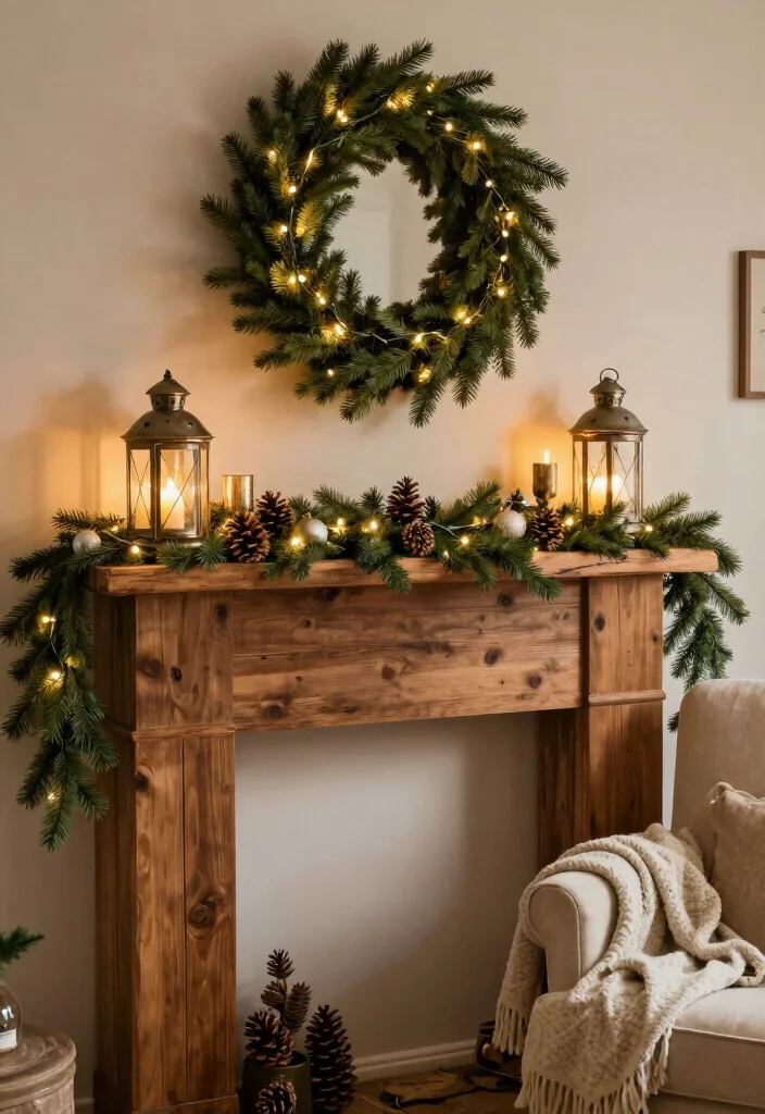 14 Christmas Fireplace Ideas for Cozy Holiday Living Rooms 1 14 Christmas Fireplace Ideas for Cozy Holiday Living Rooms 1. Rustic Wooden Mantel 0