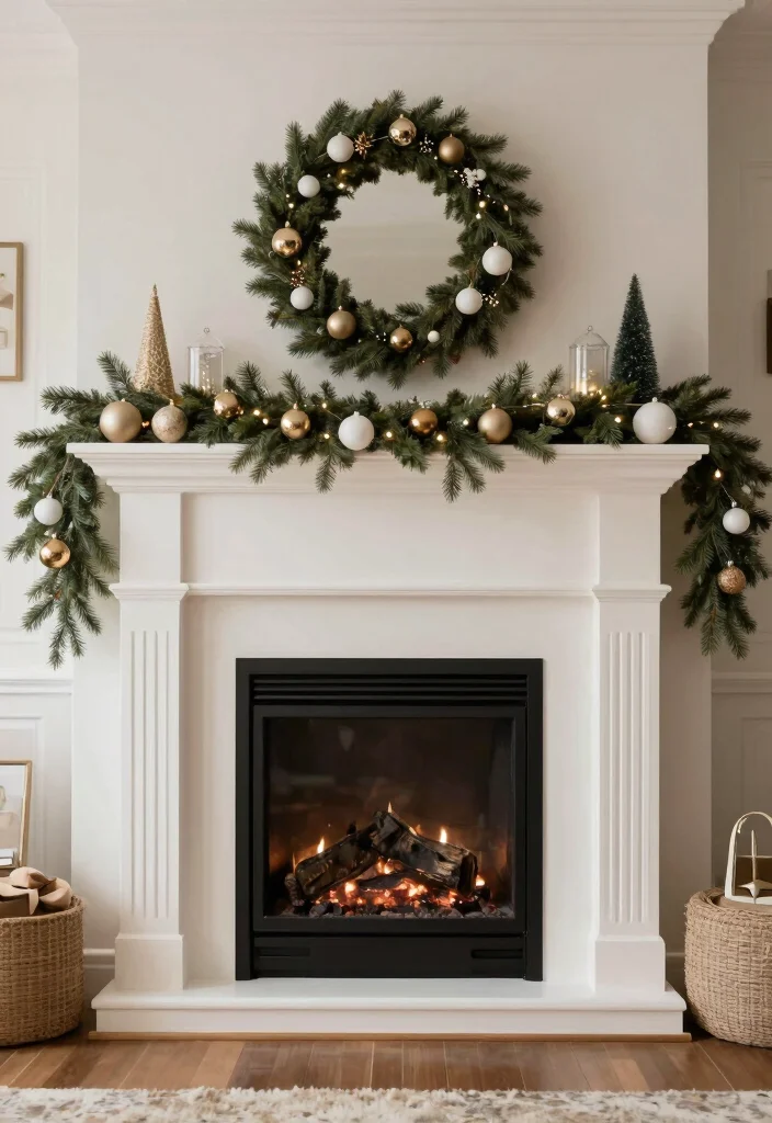 14 Christmas Fireplace Ideas for Cozy Holiday Living Rooms 39 14 Christmas Fireplace Ideas for Cozy Holiday Living Rooms 9. Themed Decor Around the Fireplace 0