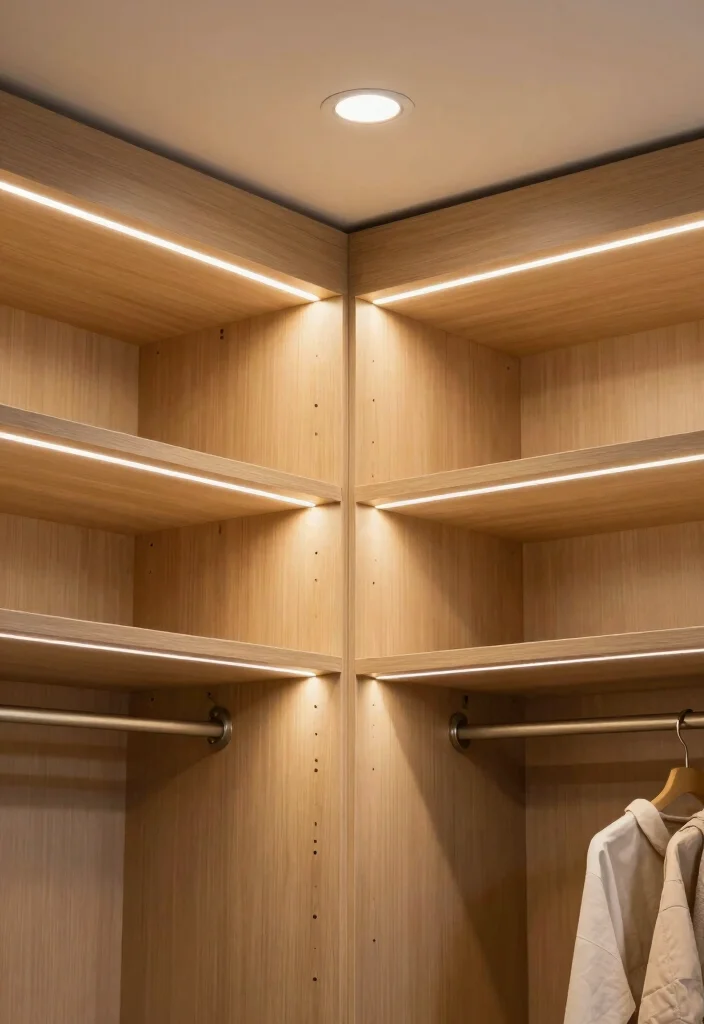 14 Closet Ideas for Small Bedroom Spaces That Feel Intentional 11. Smart Lighting Solutions 0
