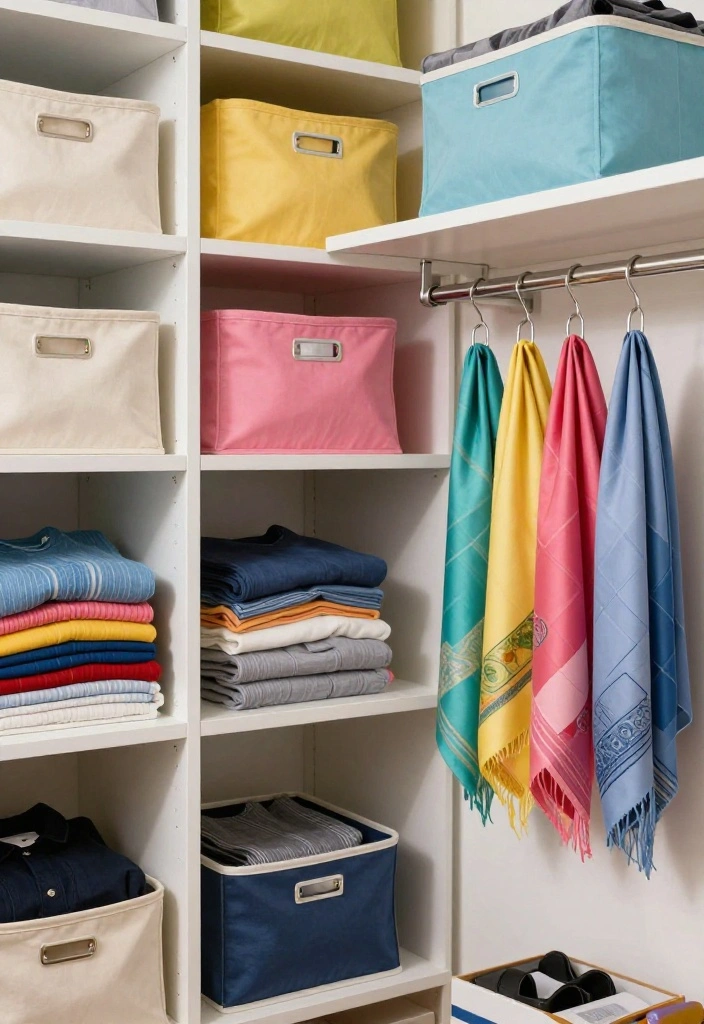 14 Closet Ideas for Small Bedroom Spaces That Feel Intentional 12. Fabric Storage Solutions 0