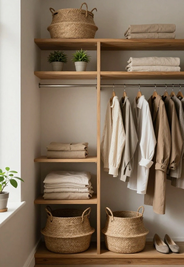 14 Closet Ideas for Small Bedroom Spaces That Feel Intentional 13. Natural Elements 0