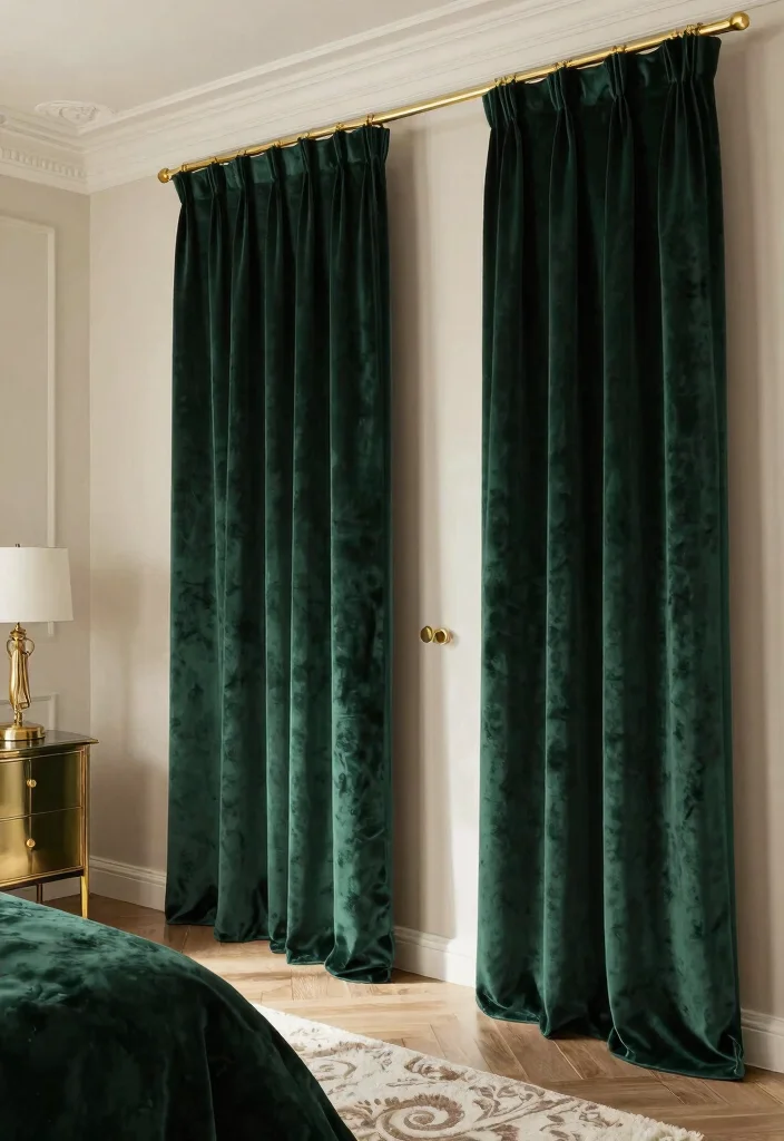 14 Curtains for Closet Doors Bedroom Ideas with Soft Stylish Privacy 26 14 Curtains for Closet Doors Bedroom Ideas with Soft Stylish Privacy 6. Velvet Curtains for Luxe Feel 0