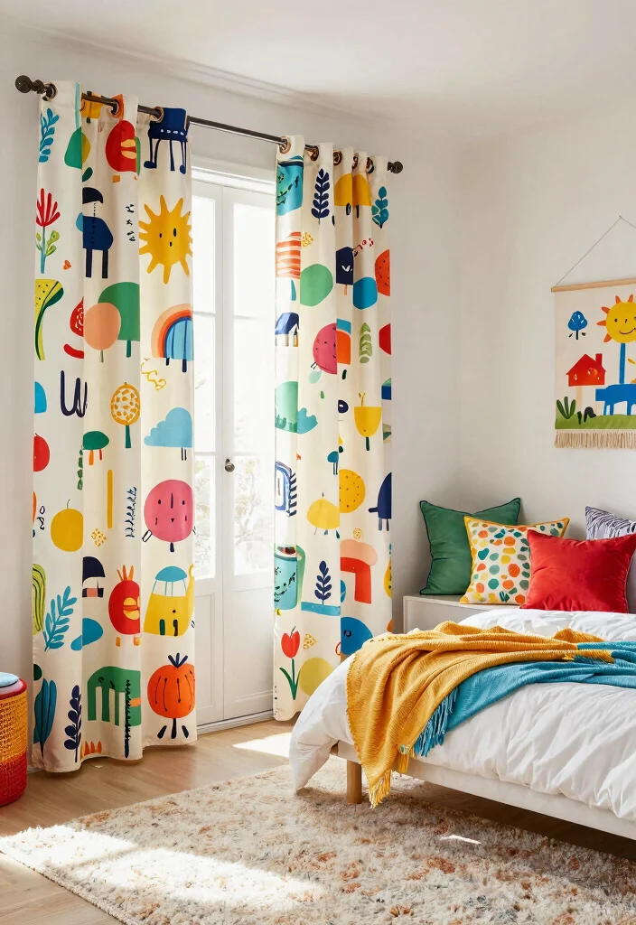 14 Curtains for Closet Doors Bedroom Ideas with Soft Stylish Privacy 37 14 Curtains for Closet Doors Bedroom Ideas with Soft Stylish Privacy 7. Fun Printed Canvas Curtains 0