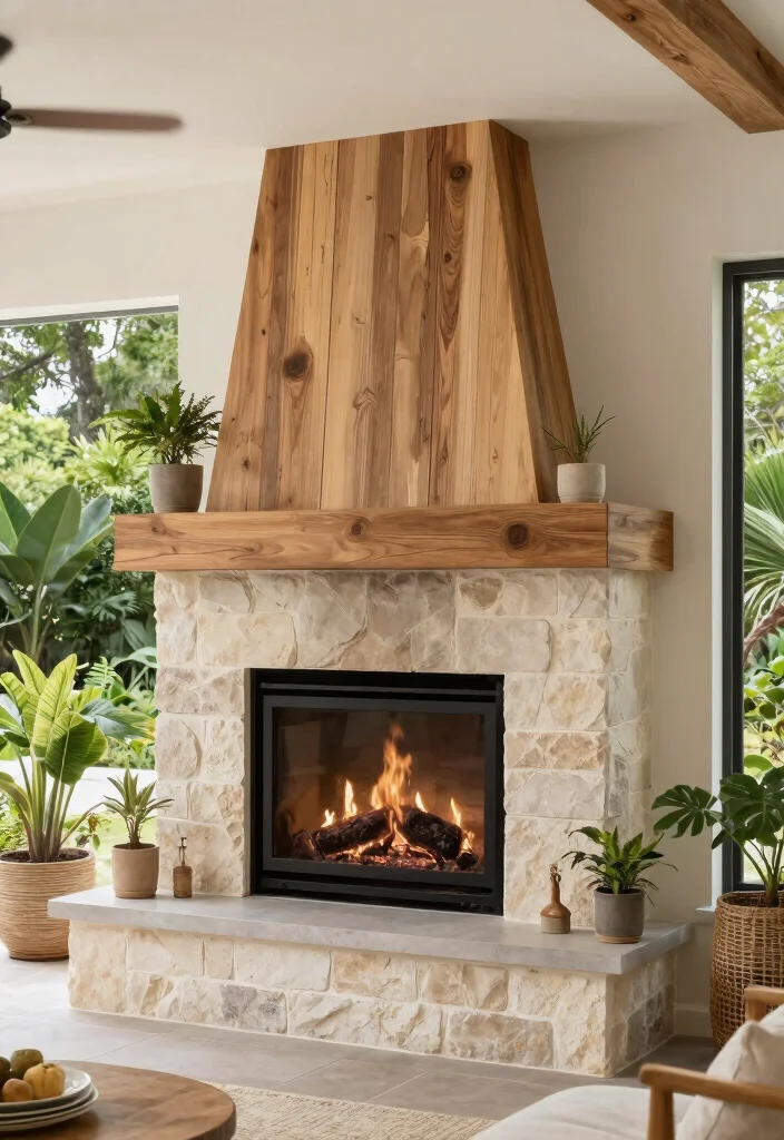 14 Double Sided Fireplace Ideas for Open Concept Spaces 11. Outdoor Inspired 0
