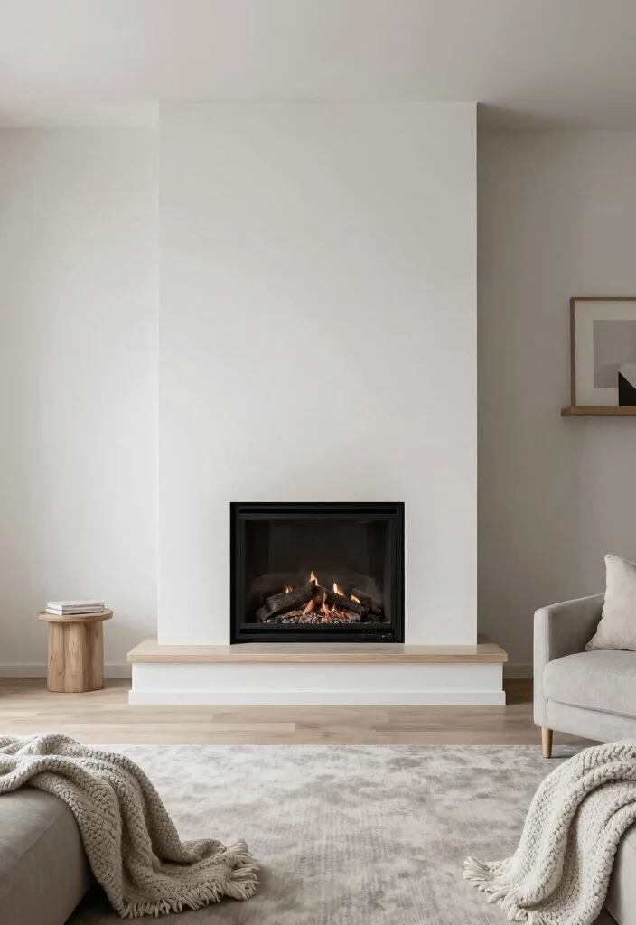 14 Double Sided Fireplace Ideas for Open Concept Spaces 7. Scandinavian Simplicity 0