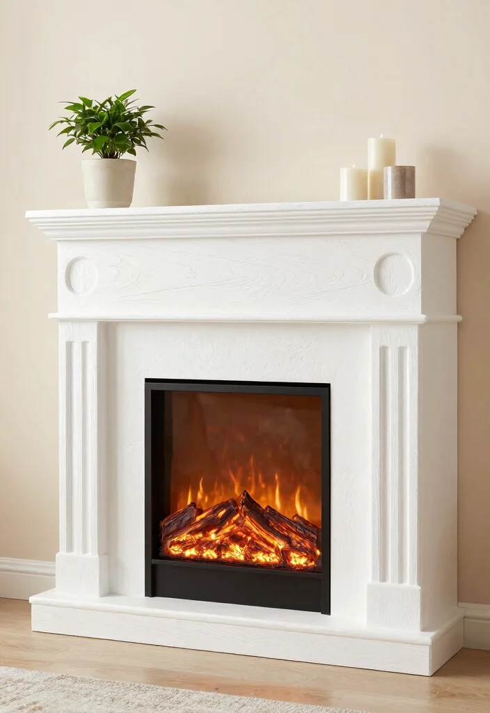 14 Electric Fireplace Redo Ideas to Refresh Outdated Units 1 14 Electric Fireplace Redo Ideas to Refresh Outdated Units 1. White Wash for a Fresh Look 0