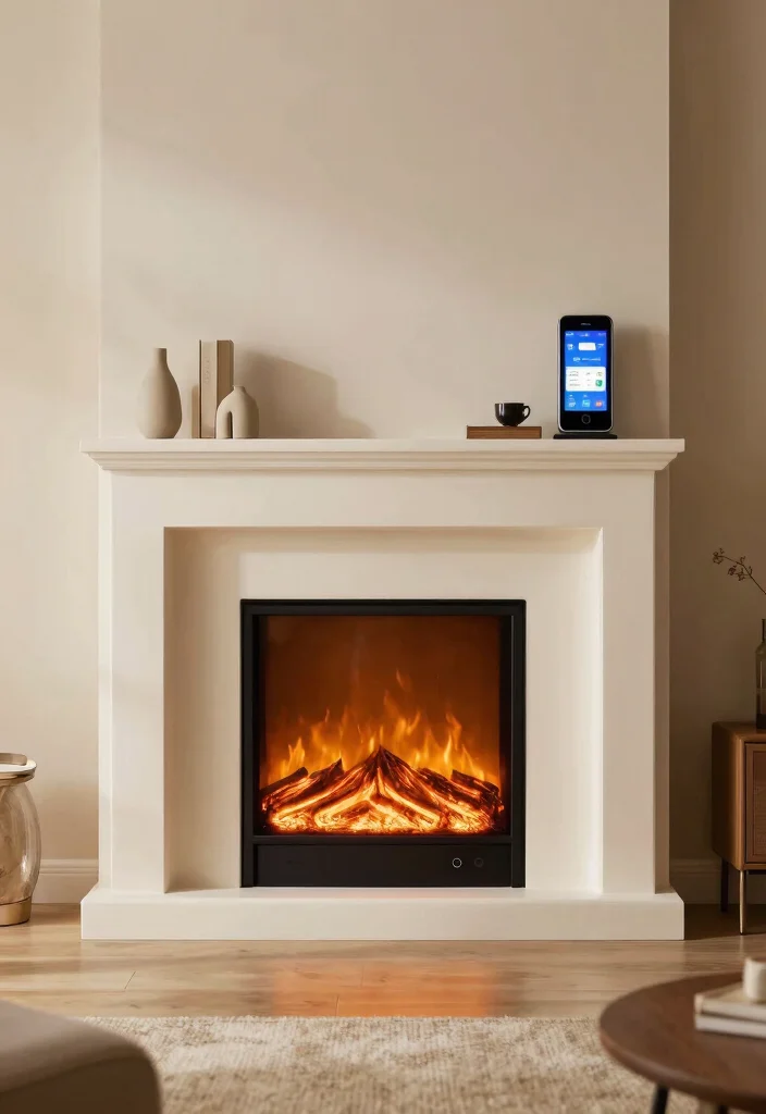 14 Electric Fireplace Redo Ideas to Refresh Outdated Units 40 14 Electric Fireplace Redo Ideas to Refresh Outdated Units 10. Smart Technology Integration 0