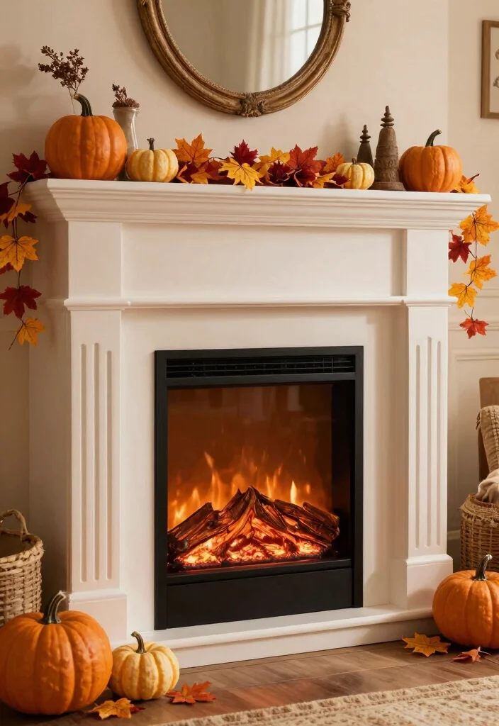14 Electric Fireplace Redo Ideas to Refresh Outdated Units 42 14 Electric Fireplace Redo Ideas to Refresh Outdated Units 12. Seasonal Decor Transformations 0