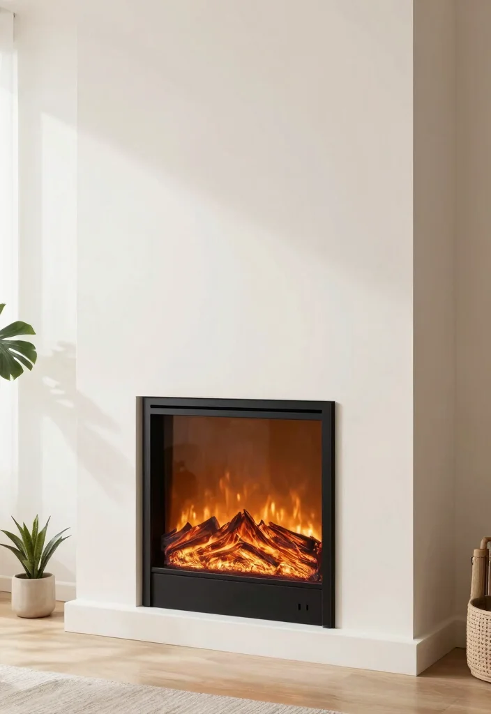 14 Electric Fireplace Redo Ideas to Refresh Outdated Units 4 14 Electric Fireplace Redo Ideas to Refresh Outdated Units 4. Minimalist Black Frame 0