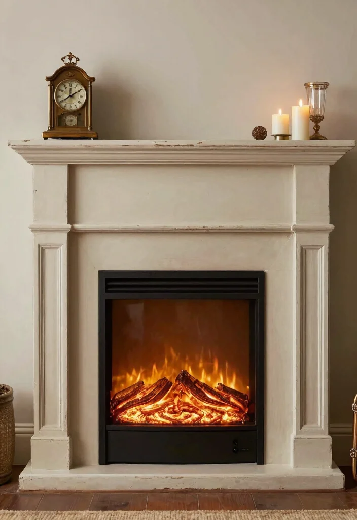 14 Electric Fireplace Redo Ideas to Refresh Outdated Units 28 14 Electric Fireplace Redo Ideas to Refresh Outdated Units 8. Vintage Frame Restoration 0