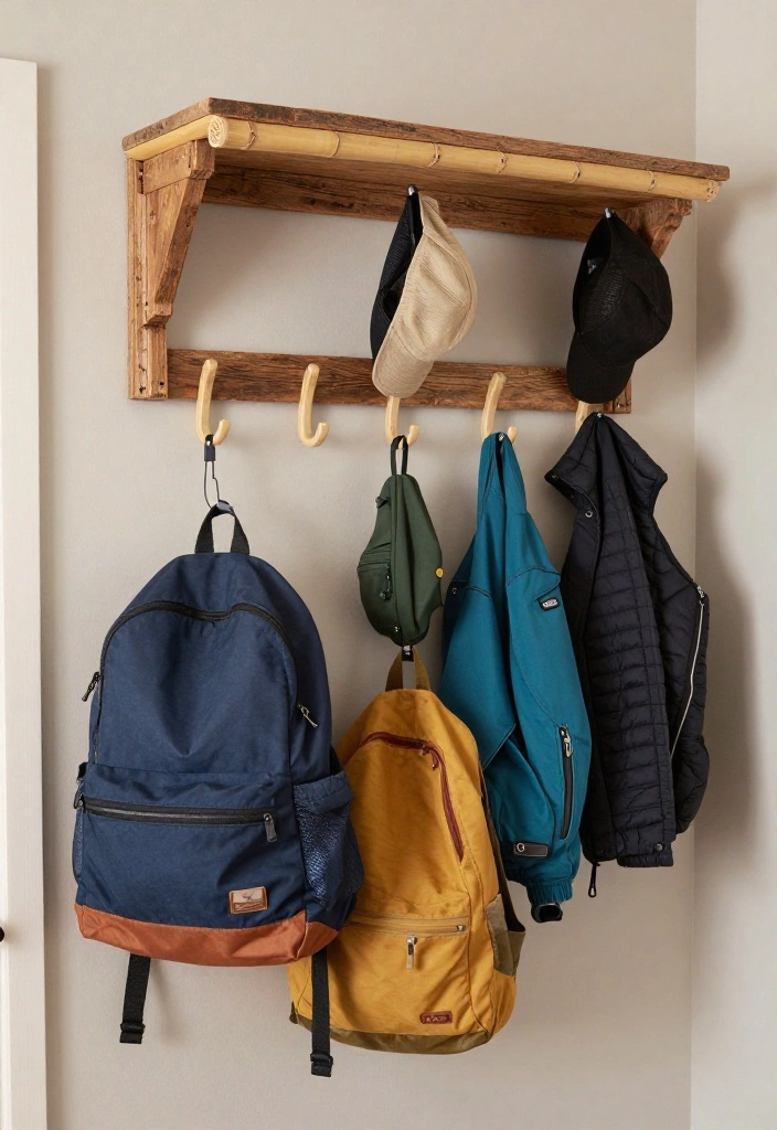 14 Entryway Mudroom Ideas for Organized Everyday Living 6. Sustainable Hooks and Racks 0