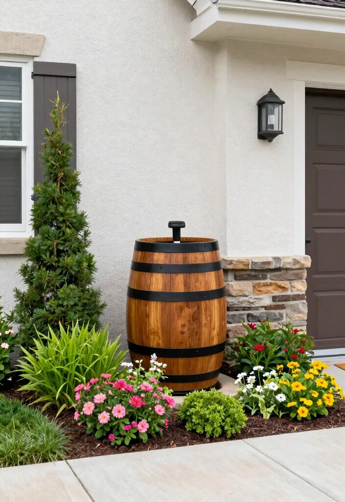 14 Exterior Entryway Ideas for Front Entrances with Curb Appeal 51 14 Exterior Entryway Ideas for Front Entrances with Curb Appeal 11. Rainwater Harvesting Systems 0