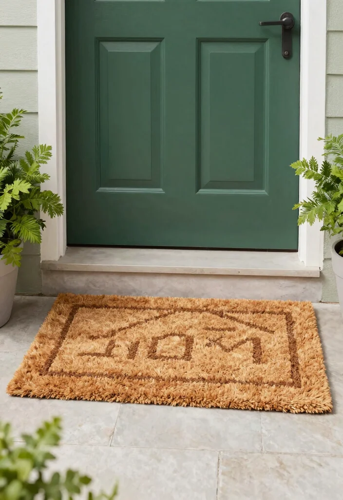 14 Exterior Entryway Ideas for Front Entrances with Curb Appeal 28 14 Exterior Entryway Ideas for Front Entrances with Curb Appeal 8. Sustainable Welcome Mats 0