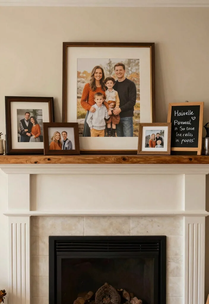14 Fall Fireplace Mantel Decorating Ideas with Warm Tones 64 14 Fall Fireplace Mantel Decorating Ideas with Warm Tones 14. Personal Touches 0