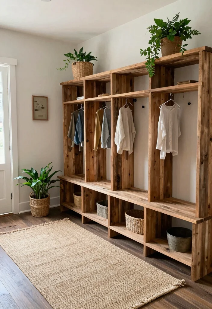 14 Farmhouse Mudroom Entryway Ideas with Rustic Function 13. Sustainable Decor Choices 0