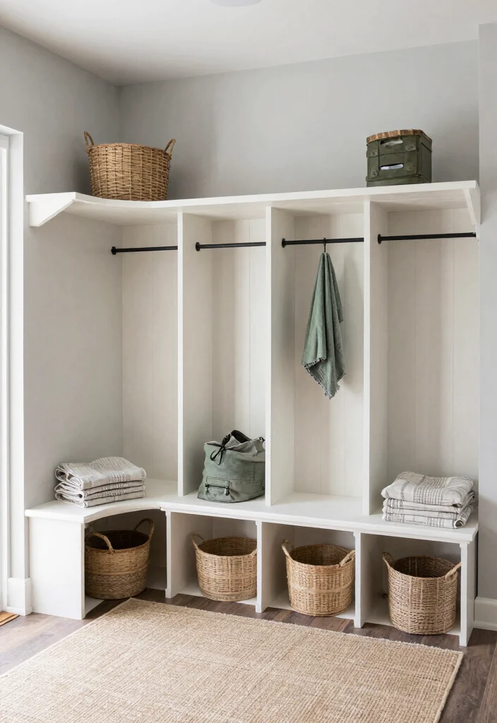 14 Farmhouse Mudroom Entryway Ideas with Rustic Function 8. Signature Color Palette 0
