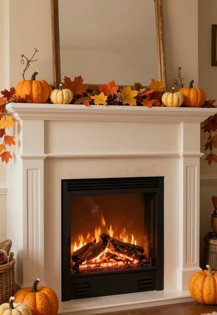 14 French Country Fireplace Ideas with Warm Rustic Details 7. Seasonal Decor Swaps 0
