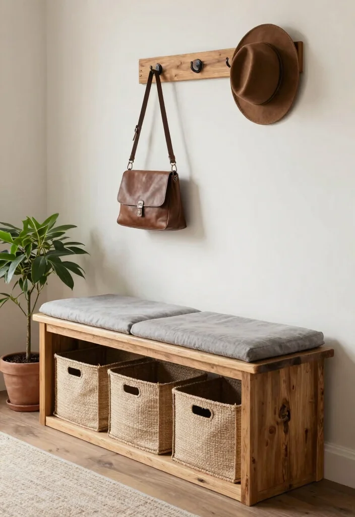 14 Functional Entryway Ideas for Busy Households 1 14 Functional Entryway Ideas for Busy Households 1. Multi Functional Bench 0
